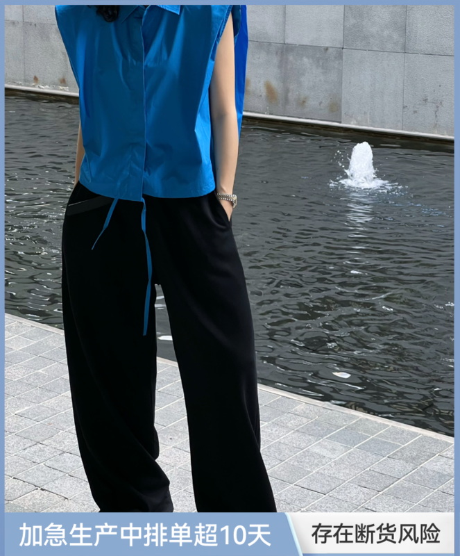 [all in] Korean shoulder pad sleeveless vest 4235# ozq