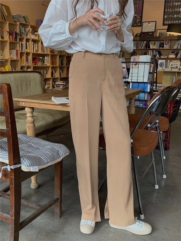Popular style ~ [simnice] temperament and texture inner slit loose trousers p2219# cqw