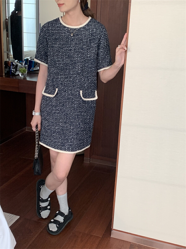 [about me] new style small fragrance dress 126449-1# cqw