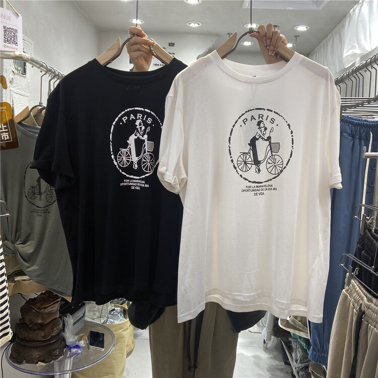 [TNT continue] crew neck Pullover comfortable short sleeve T-shirt 268# L