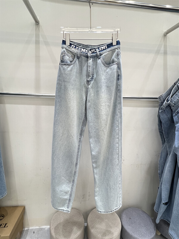 [GD] waist letter washed jeans 9512# XYJ