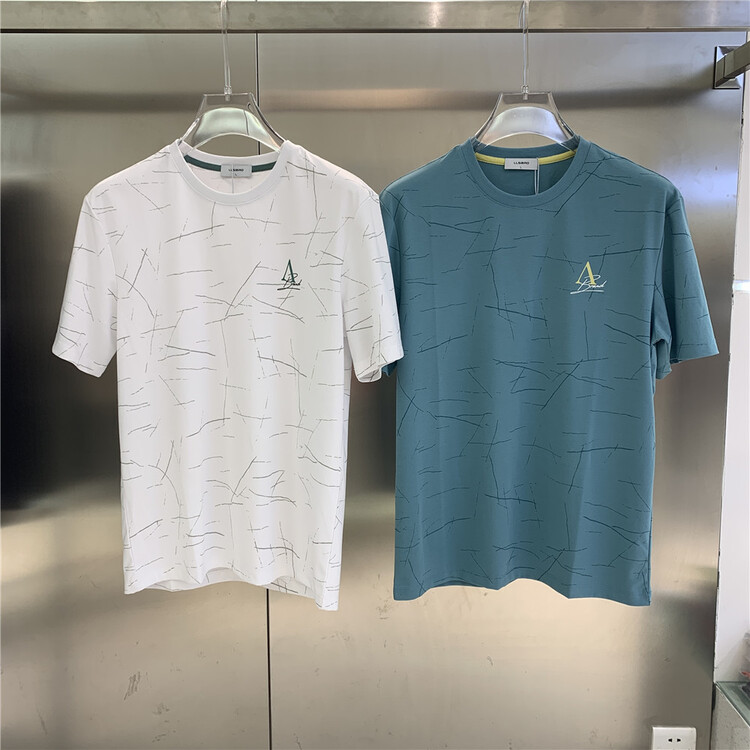 New year in early spring! [aoshilong] round neck versatile large men's short sleeve T-shirt ls3542# ZZL