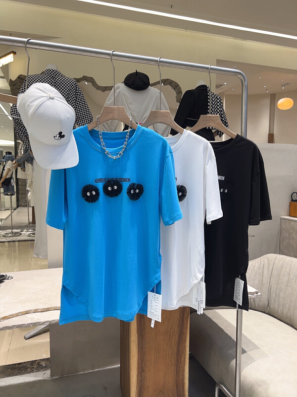 New in early summer! [o.shazidian] niche fashion versatile short sleeve T-shirt 88033# CSX