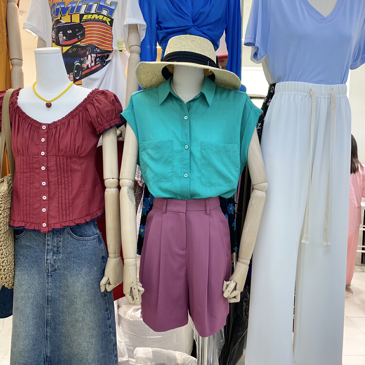 [River collect] casual pocket sleeveless shirt 155# zxl