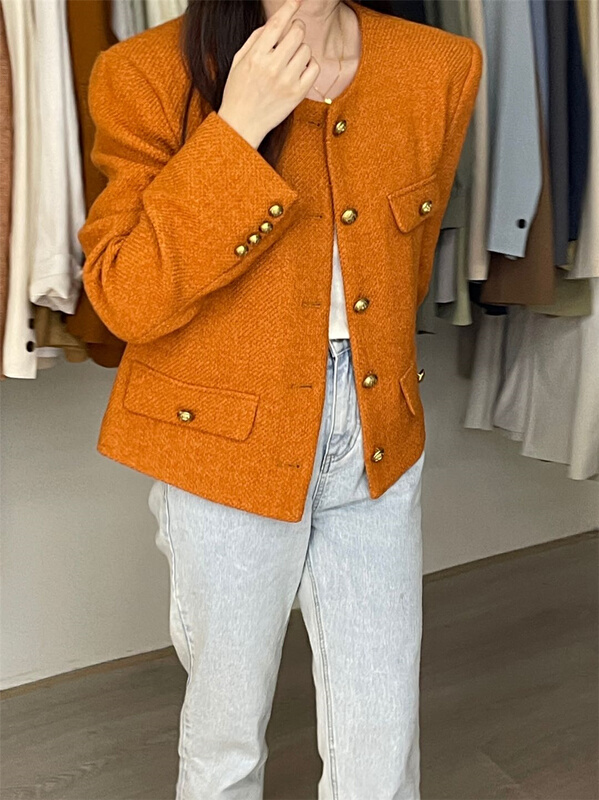 goods in stock! New year in early spring! [bluepops] lady's small fragrance temperament suit a2033# zxl