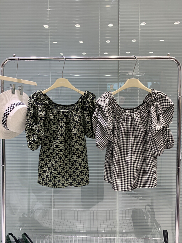 [RM. HH] Korean flower short sleeved shirt 2104# PCZ