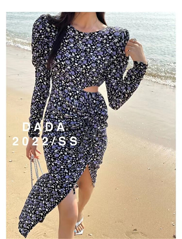 goods in stock! New year in early spring! 【 little vegetable seedlings 】 temperament versatile slim dress 3152# lwy