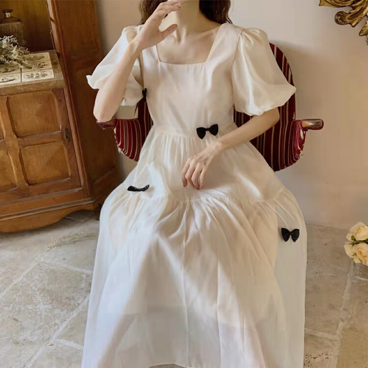 [jun.t] French retro gentle dress 6021# PCZ