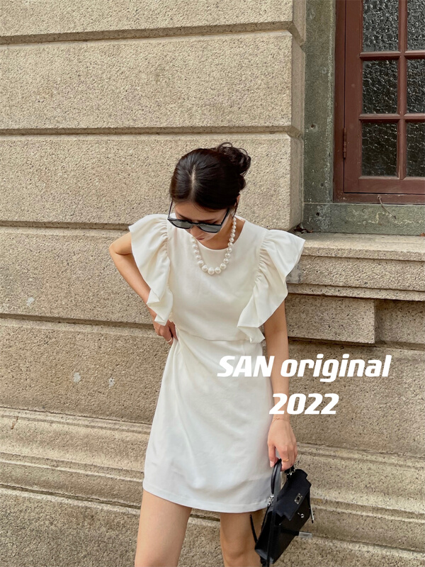 goods in stock! New in early summer! [San original] design sense simple minority dress 353# LSL