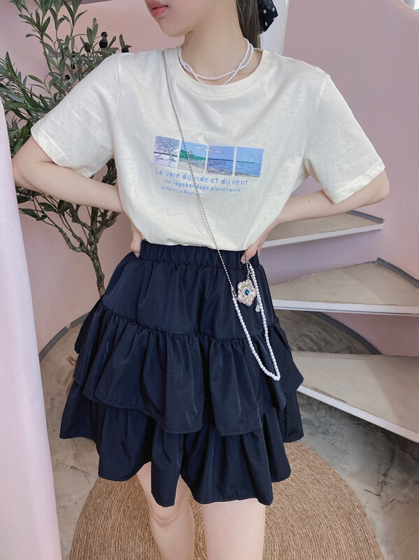 [twins] Korean Fashion Casual Short Sleeve T-shirt 3038# hjy