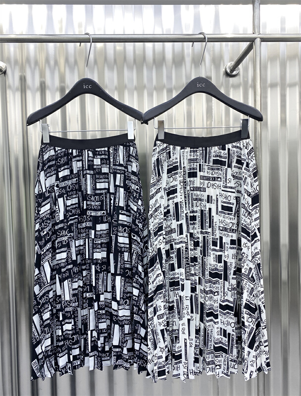 New in early summer! [ICC] high waist letter printed skirt 8029# WTT
