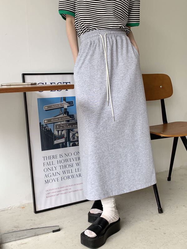 goods in stock! [m.five soul] Korean version of casual and versatile sanitary material back split skirt skirt skirt 12s908# CLS