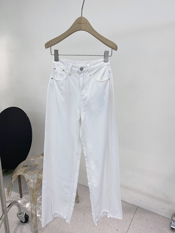 goods in stock! [Yang lotus] Vintage straight slit jeans s12240154# ozq