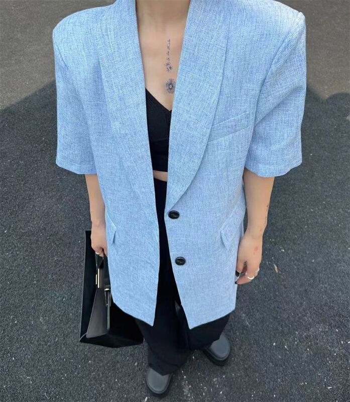 New in early summer! [keep] short sleeve breasted suit 7765# WTT