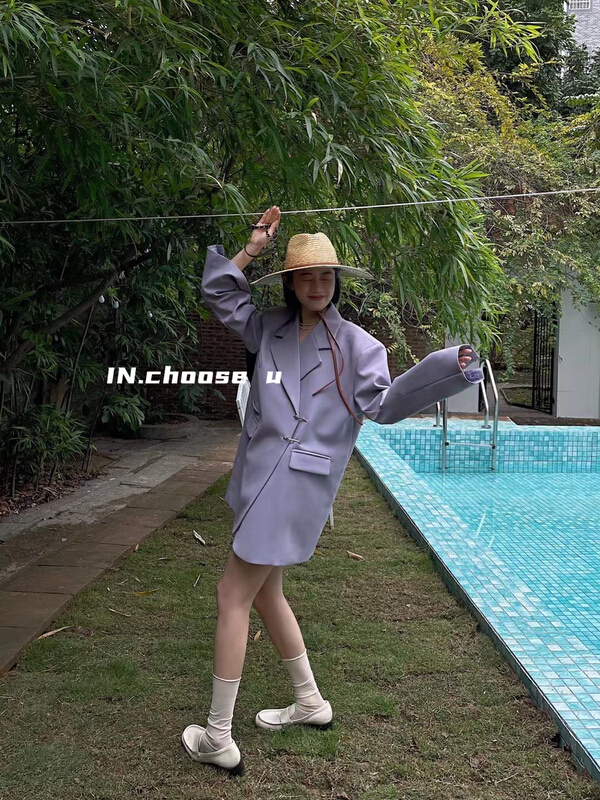 現貨!早春上新!【IN.CHOOSE U】質感大牌別針西裝  69217#  ZXL