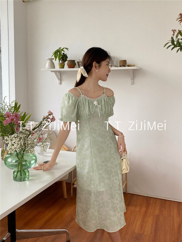 New in early summer! [self beauty] temperament small woman national style dress 6253# hjy