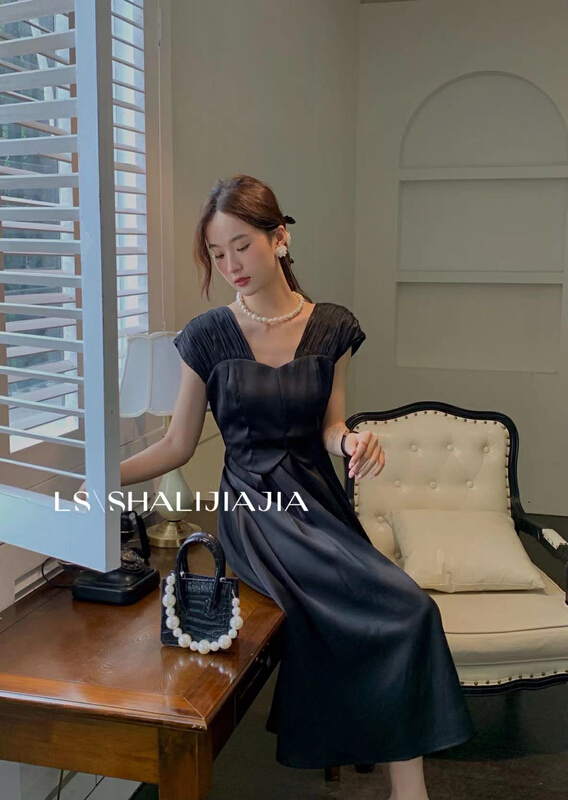 [LS] waistband compression shoulder dress 2670# WPL
