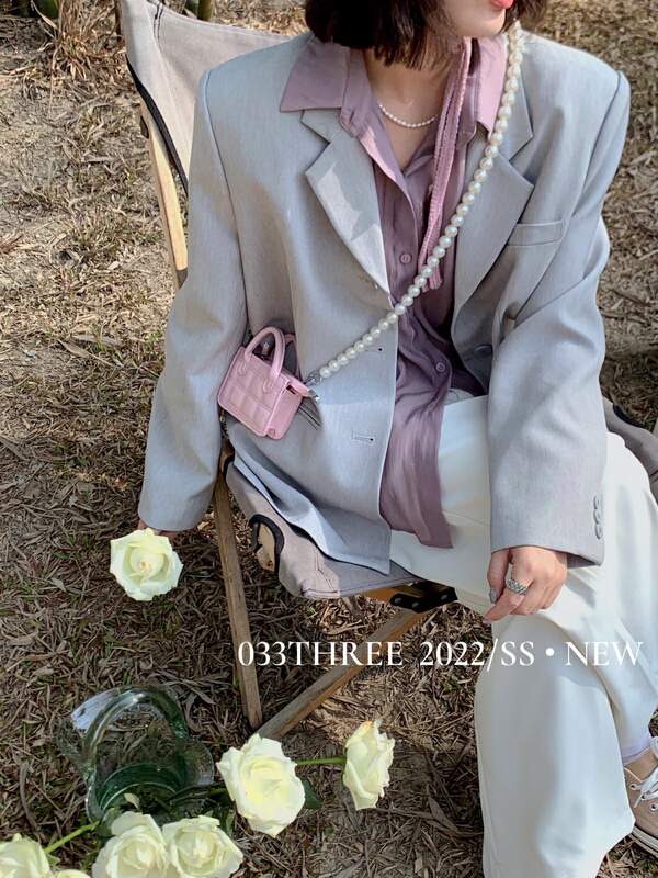New year in early spring! [033three] Korean personalized splicing shirt fake two-piece suit 8037# ozq