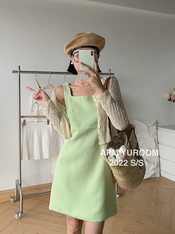 [apmyuroom] versatile sunscreen solid color knitted cardigan ys1-22202# LSL