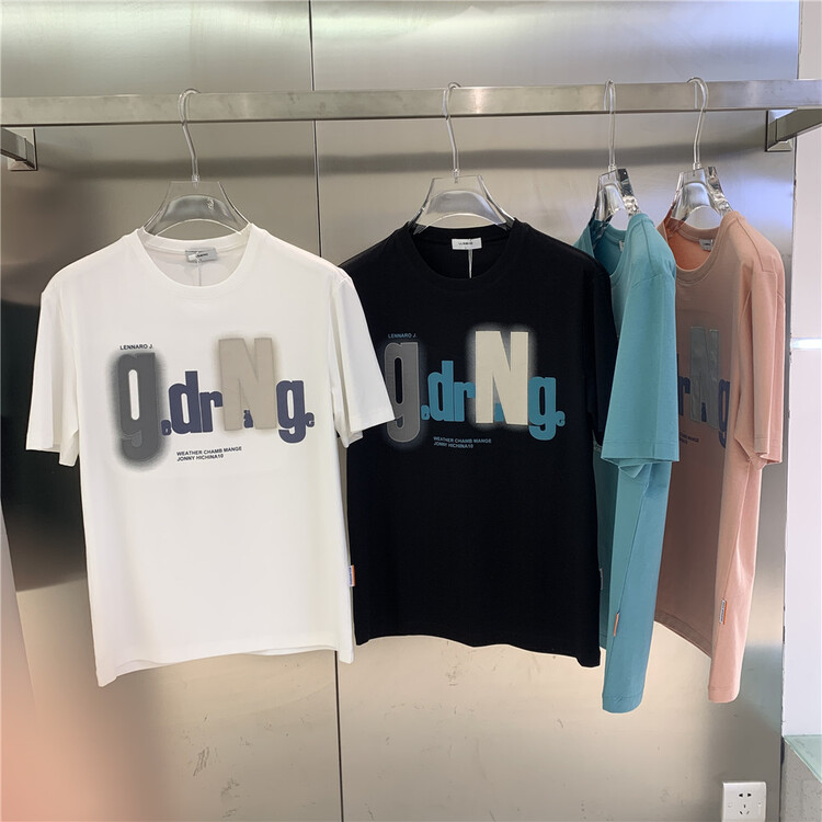 New year in early spring! [aoshilong] round neck letter printed short sleeve T-shirt ls3518# ZZL