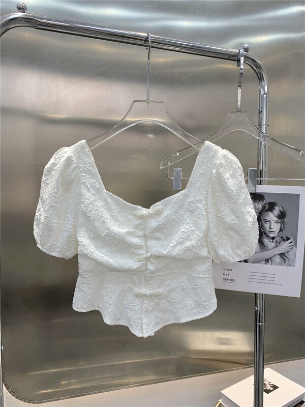 [Linna] temperament pan buckle short shirt 82808# zxx