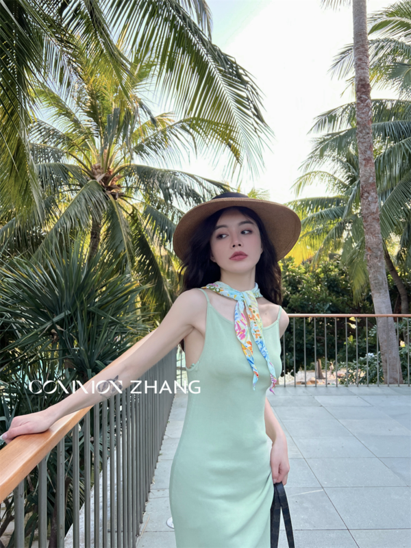 goods in stock! New year in early spring! [CZ Zhang] knitted suspender slim dress 92002# jhy