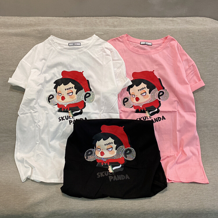 [Qijia +] Korean bubble girl Pullover short sleeve T-shirt 7736# JJ