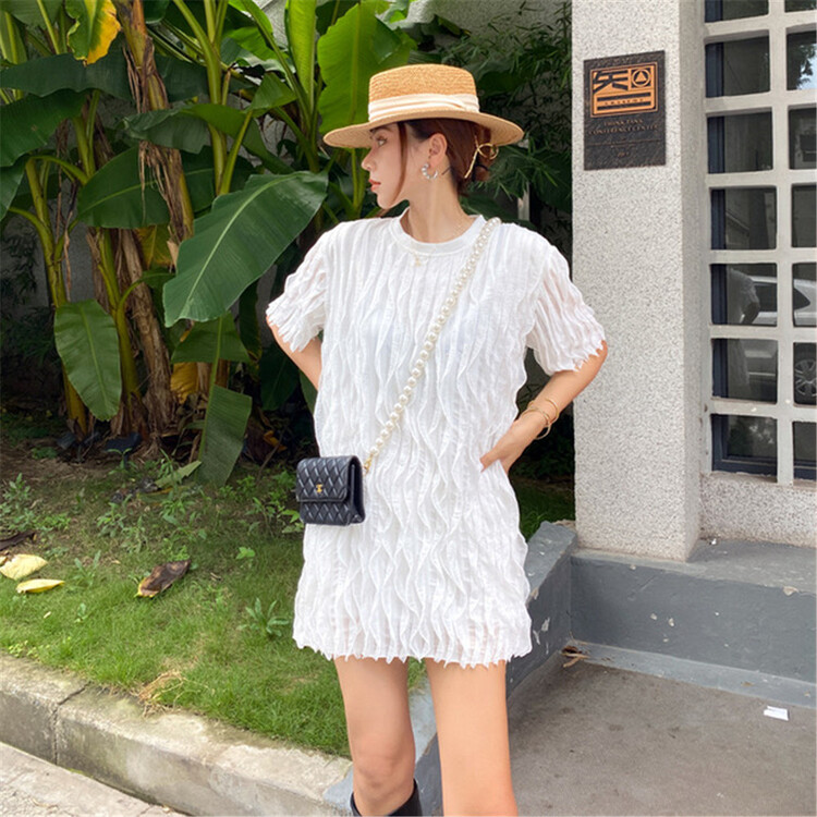 goods in stock! New in early summer! [d.ffstudio] Pullover solid color Korean Short Sleeve T-shirt 893# WTT