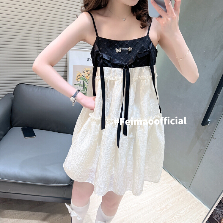 [Feimao Philippine cat] suspender color matching lady dress ym-7148# LSL