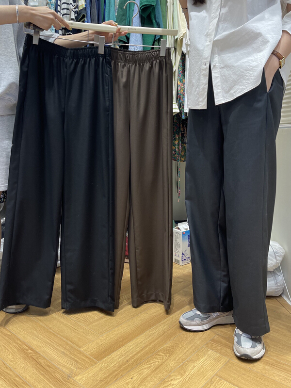 [Simida / doroe] Korean versatile basic elastic waist casual pants 10667# zxl