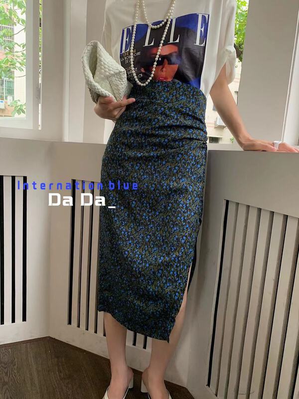 [dada] split floral skirt 6633# zxl