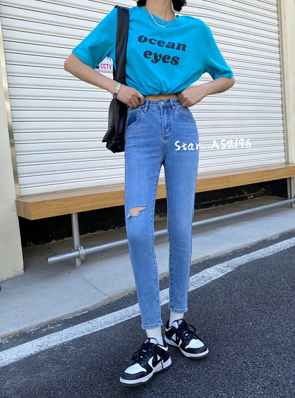 Original price 100.39! [star] skinny, hip wrapped, slim fit jeans with small feet as2196# CLS
