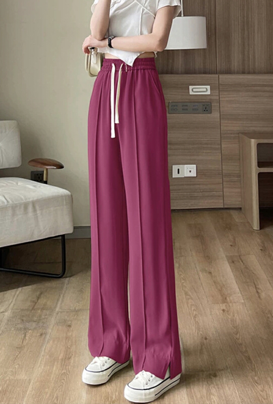 [love in clothes] high waist hanging loose wide leg straight leg casual pants 872# Cl