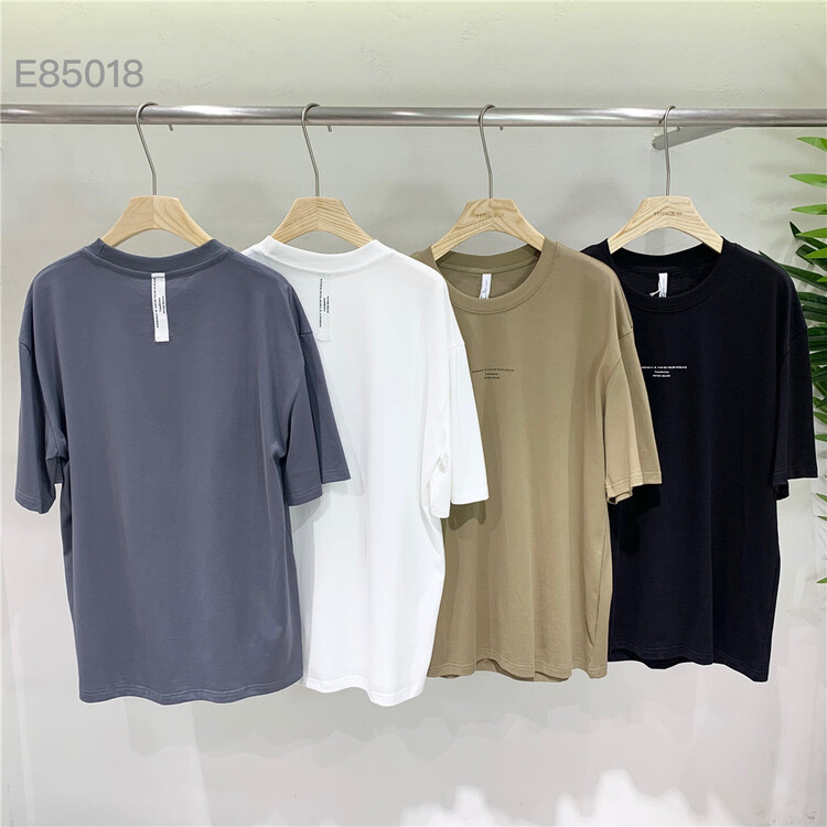 Early spring! [Yeji] Korean style simple loose letter foreign style short sleeve T-shirt e85018# ZZL