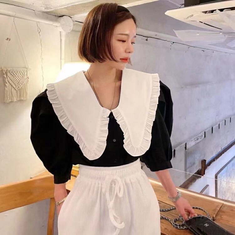 New in early summer! [ruru-clutching] classic large lapel versatile shirt ys1-5301# WPL