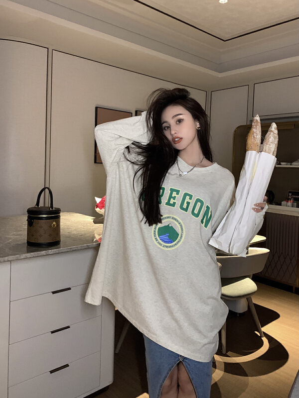 [11An] fun printed loose long sleeved sunscreen shirt a6631# LSL