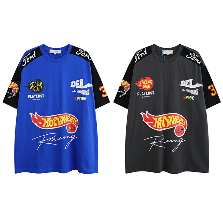 [the unaved] men's and women's personalized Street letter printed short sleeve T-shirt 3030# ZZL