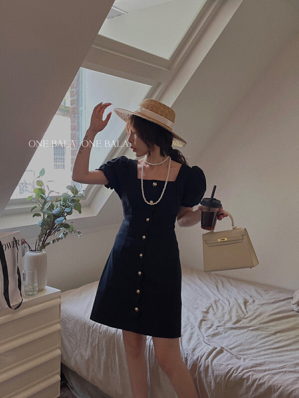 Bayi Style Bubble Sleeve Dress