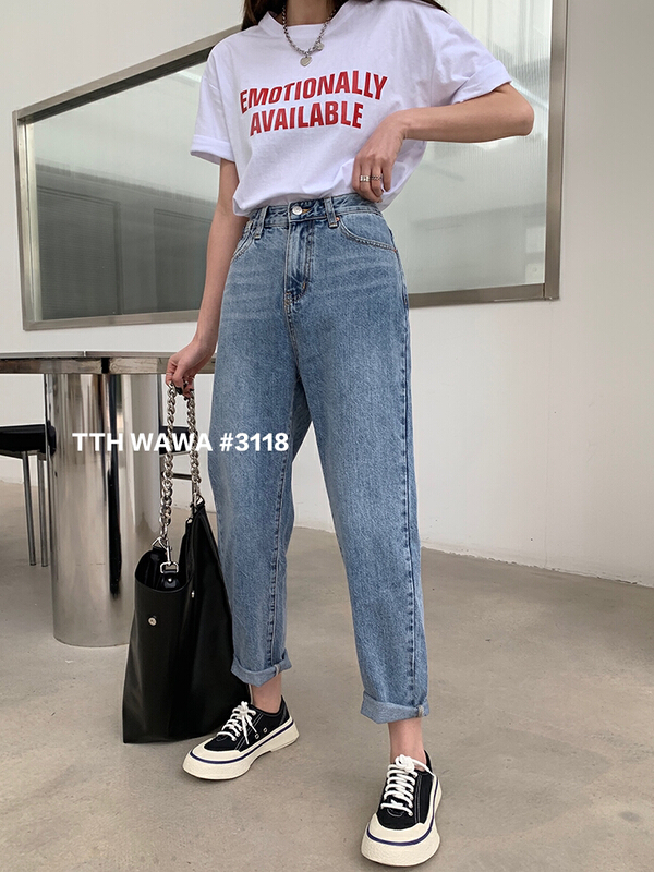 Original price 98.13! New year in early spring! [Wawa] Korean versatile skinny jeans 03118# XYJ