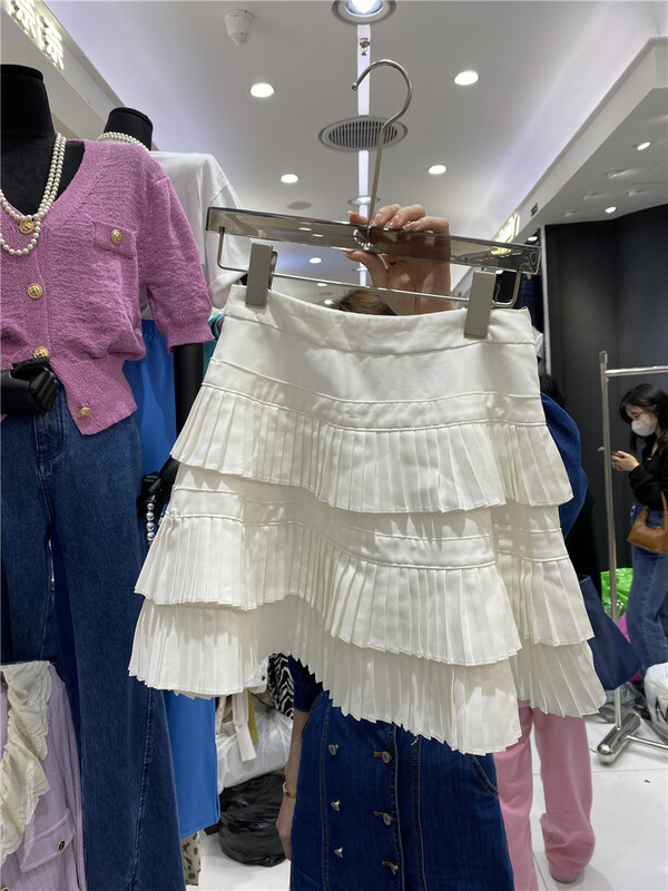goods in stock! New year in early spring! [1. One] Korean simple design skirt 2202# WPL