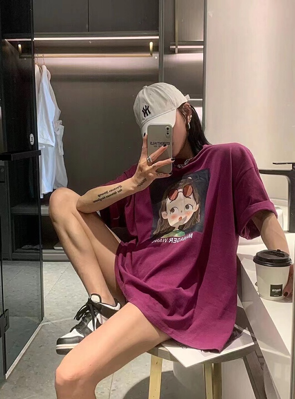 [Mao Mao] Korean sweet cute girl short sleeve T-shirt 8052# ll