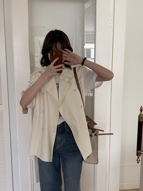 New year in early spring! [Tn] Korean style versatile windbreaker (with waist rope) w1048# cqw