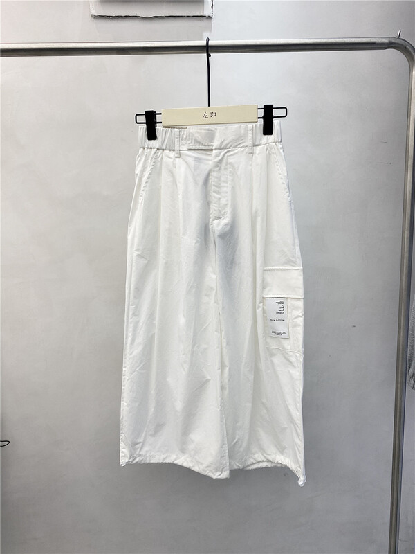[5uu on the left] Korean loose drawstring label casual pants ys1-6172# CSX