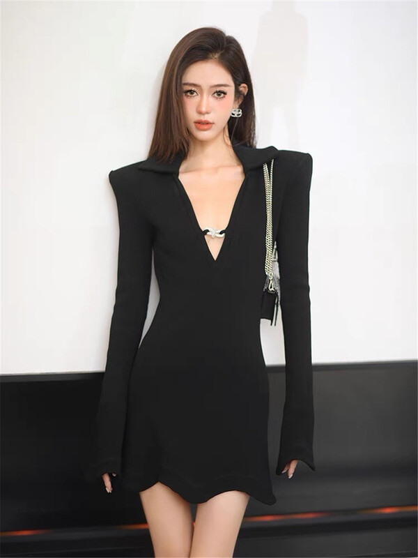 [Tan] fashionable slim texture dress d2768# zxx