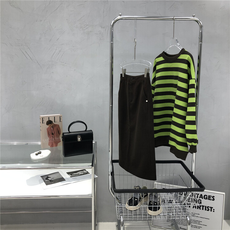 goods in stock! Ready for stock [iv] slim and elegant medium skirt f18-k2105# CSX