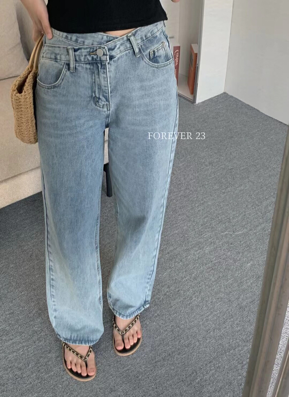 goods in stock! New year in early spring! [forever23] straight tube loose skinny jeans 631# hjy