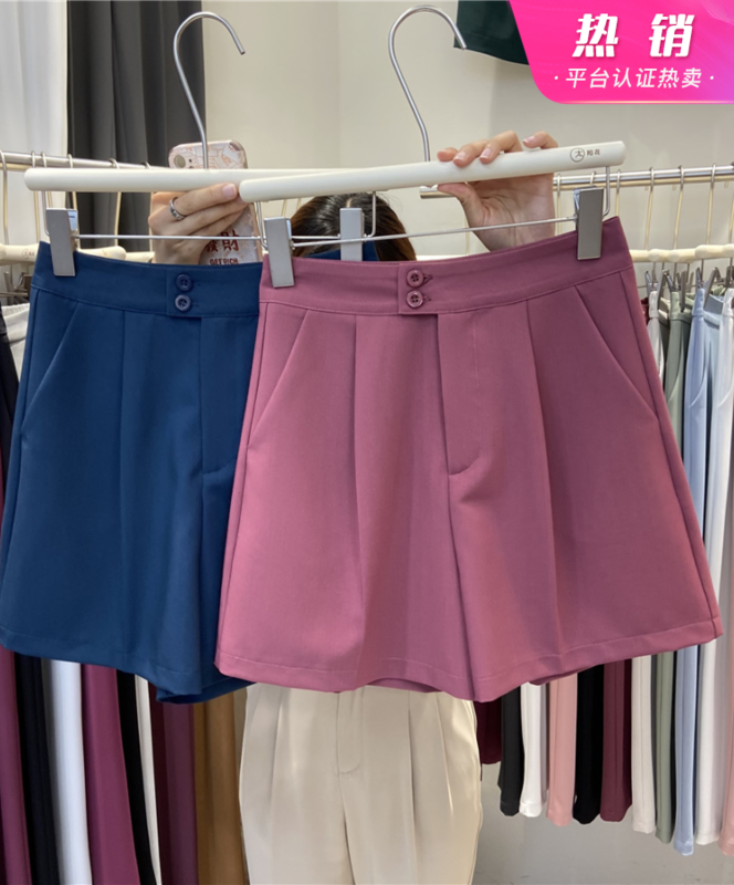 [sunflower] Korean versatile double button casual shorts 9651# L
