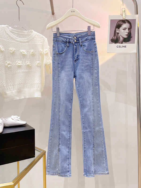 [sun] flash drill horn skinny jeans nzk66113-1# lwy