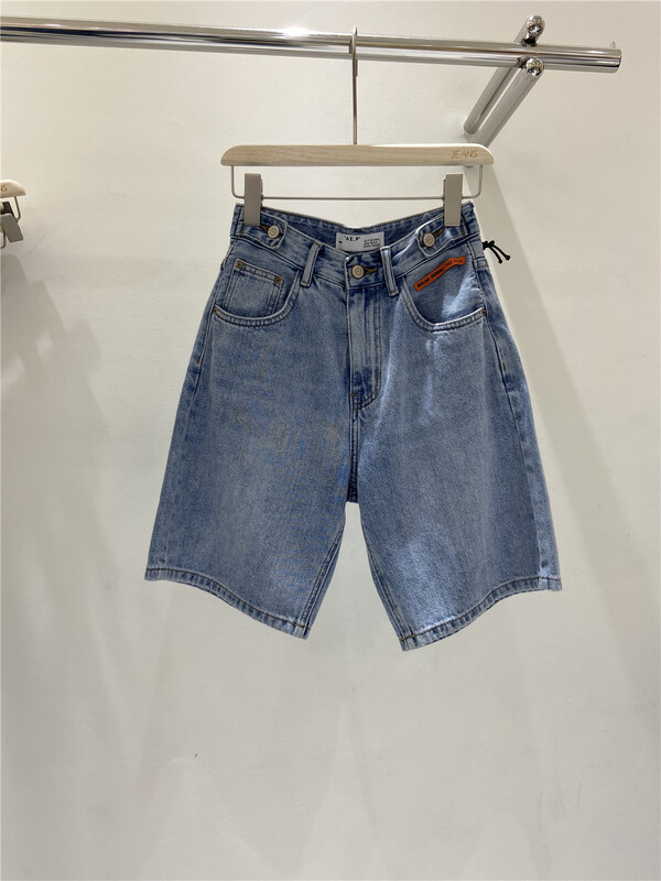 [aepjeans] Korean version high waist thin five point denim shorts 68736# CLS