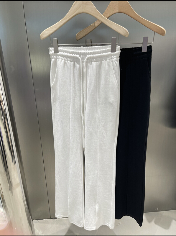 New year in early spring! [DS] French style, slightly puffed, thin and split casual pants 35378# XYJ